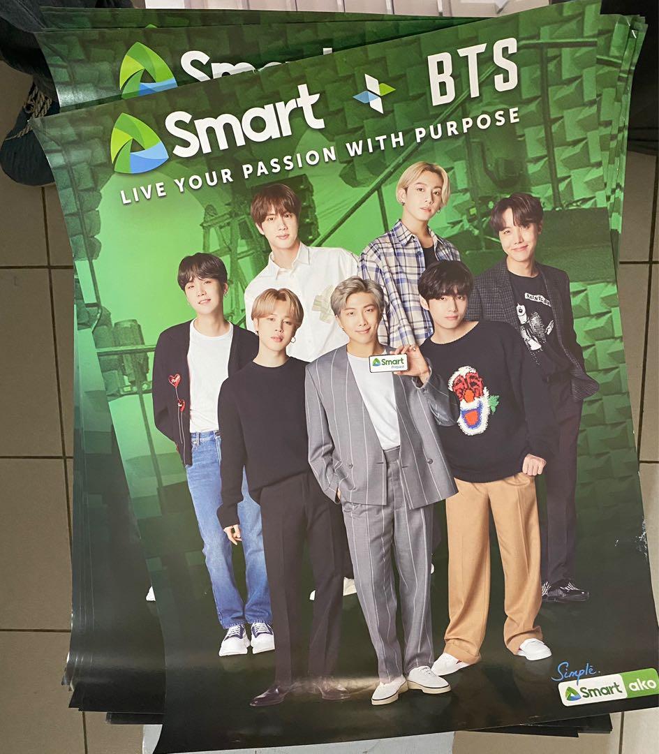 BTS x Smart Poster (Category: K-Wave Merchandise) located in Manila. Submitted by chinama (Listing ID 1090461629, Image 1). Description: BTS x Smart Limited Poster (ONLY 1pc. available) Shipping shouldered by the buyer. .