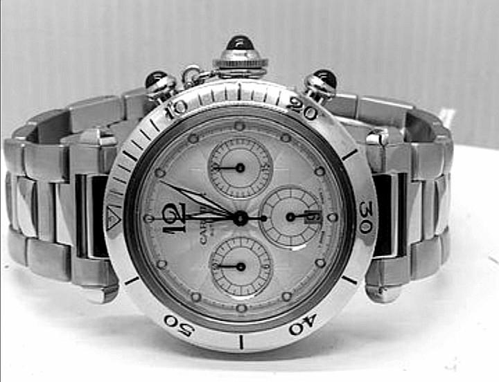 Cartier de Pasha Chronograph 38mm Complete Authentic Luxury Watches on Carousell