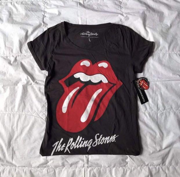 Cotton On Rolling Stones Band T-Shirt Shirt Rock, Metal, Casual, Tee, Statement, Fashion, Tops, Shirts on Carousell