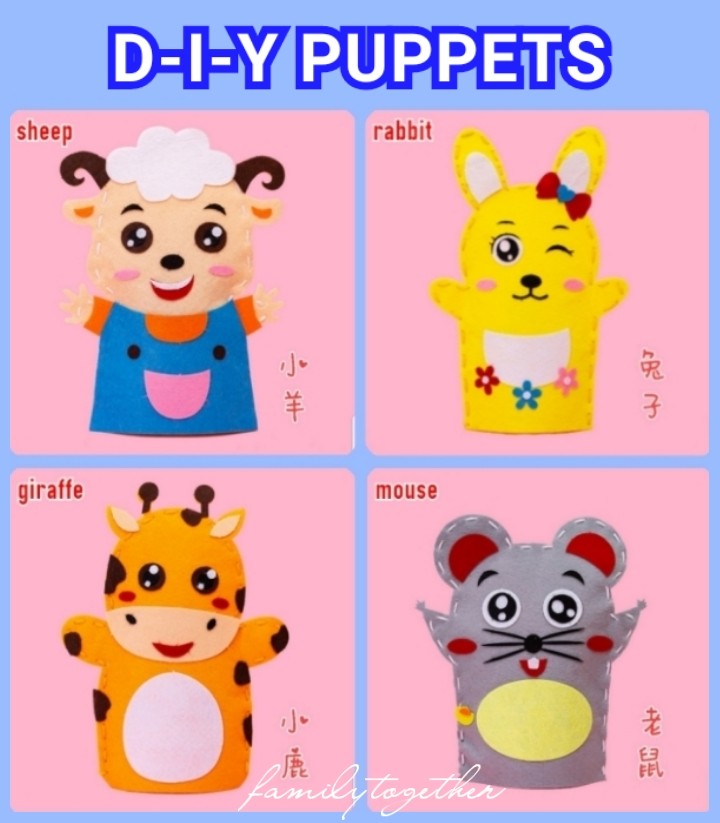 Animal hand puppets diy sales