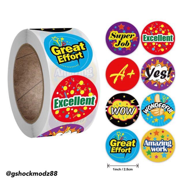 Encouraging Stickers, Hobbies & Toys, Stationery & Craft, Stationery