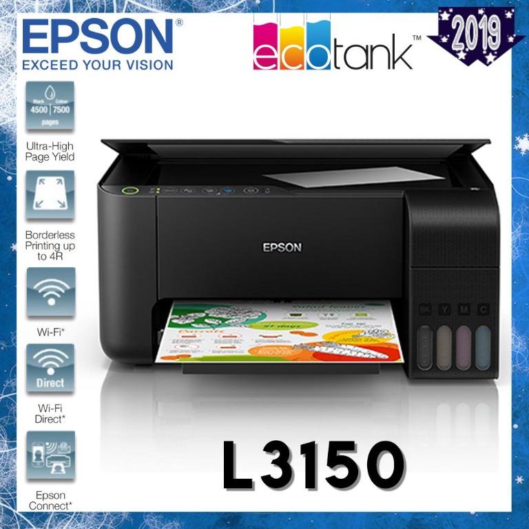 Epson EcoTank L3150 Wi Fi All in One Printer Computers Tech