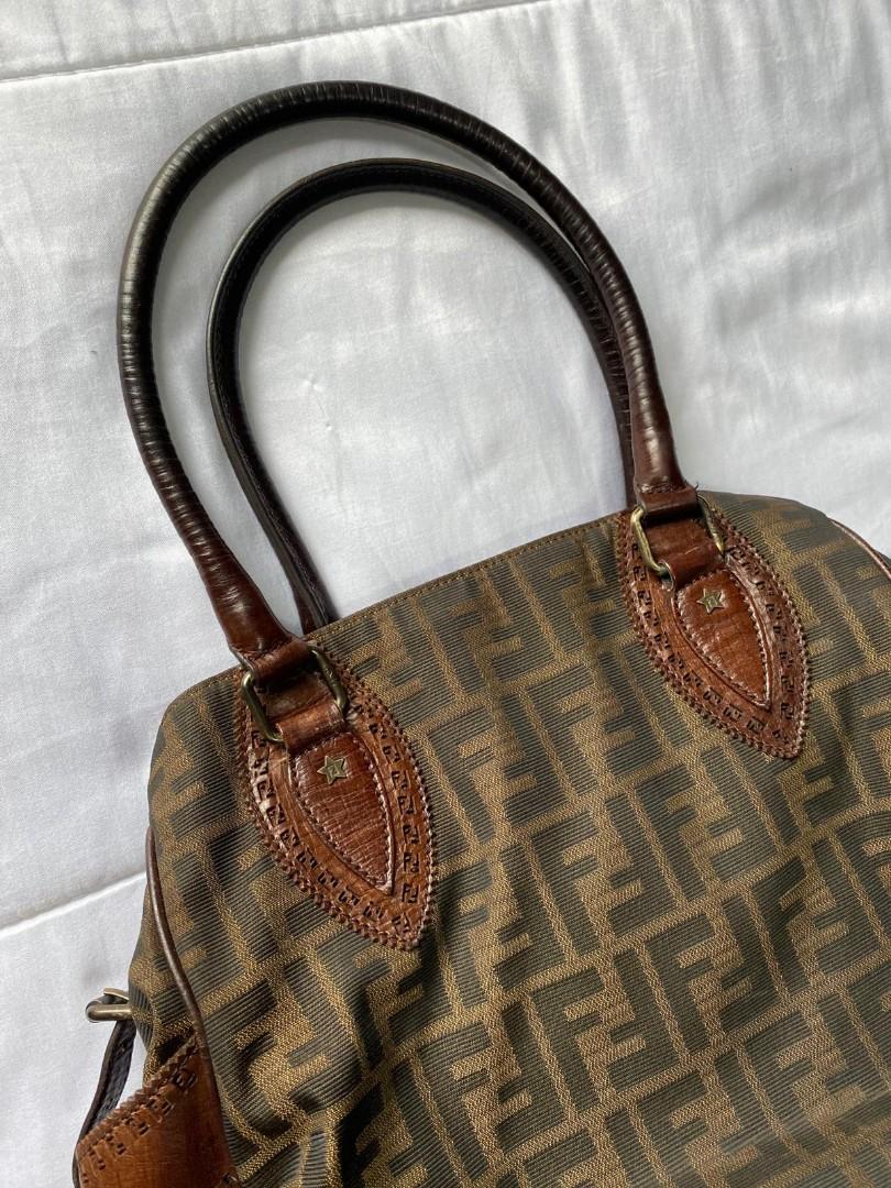 FENDI Tobacco Zucca Canvas Large