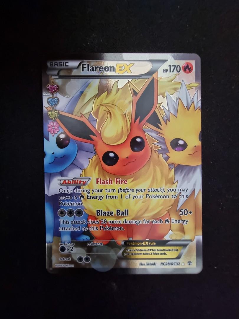 Flareon EX - RC28/RC32 - Full Art Ultra Rare, Hobbies & Toys, Toys ...