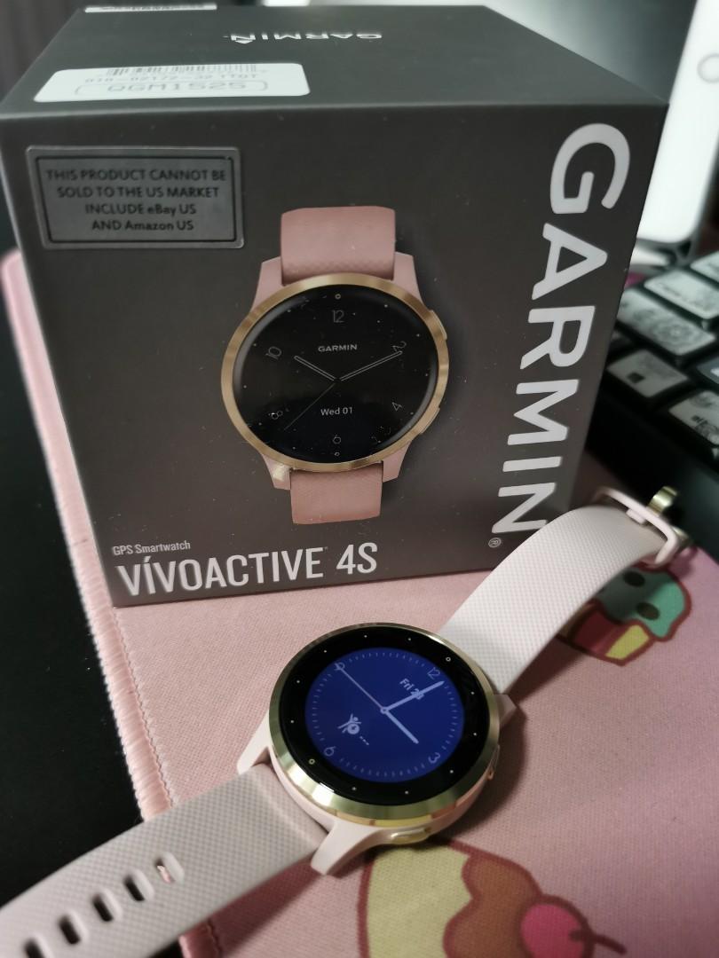 Bandido Bigote Dormido Garmin vivoactive 4s rosegold pink smartwatch, Mobile Phones & Gadgets,  Wearables & Smart Watches on Carousell