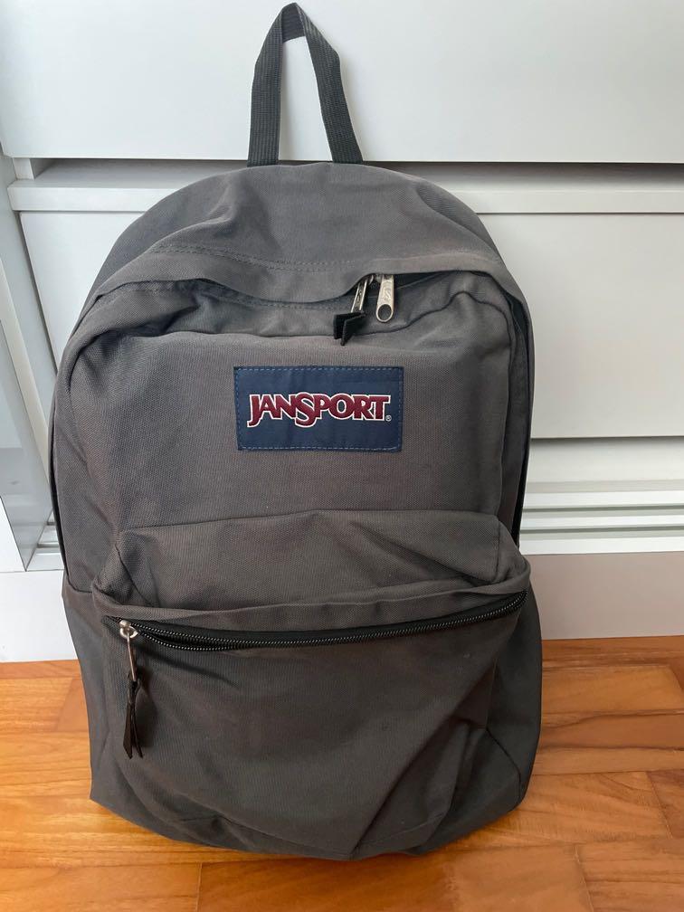 Dark grey best sale jansport backpack