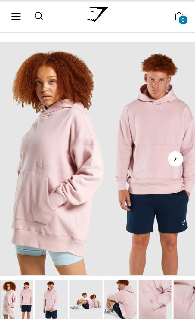 Gymshark Crest Hoodie - Light Pink