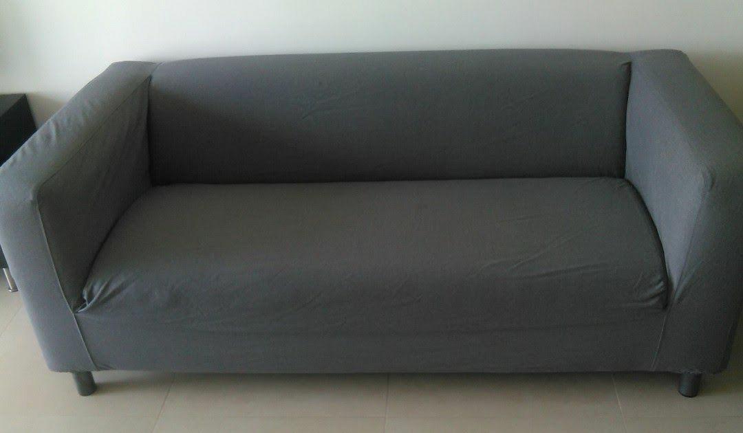 IKEA klippan 2 seater grey sofa with covers Furniture Home Living Furniture Sofas on Carousell