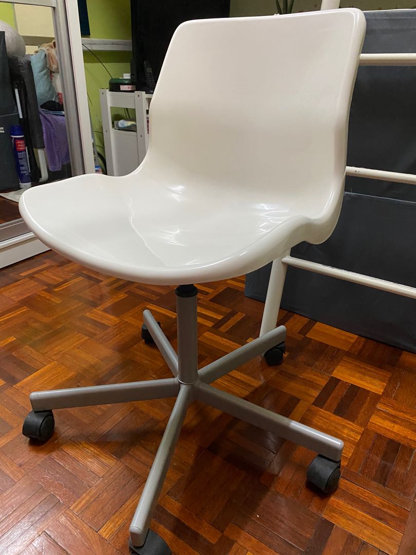 Ikea Snille Swivel Chair (White), Furniture & Home Living, Furniture