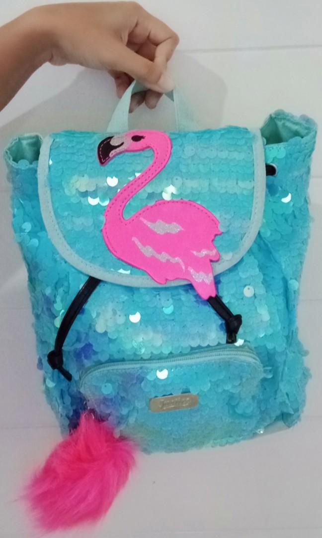 justice flamingo backpack