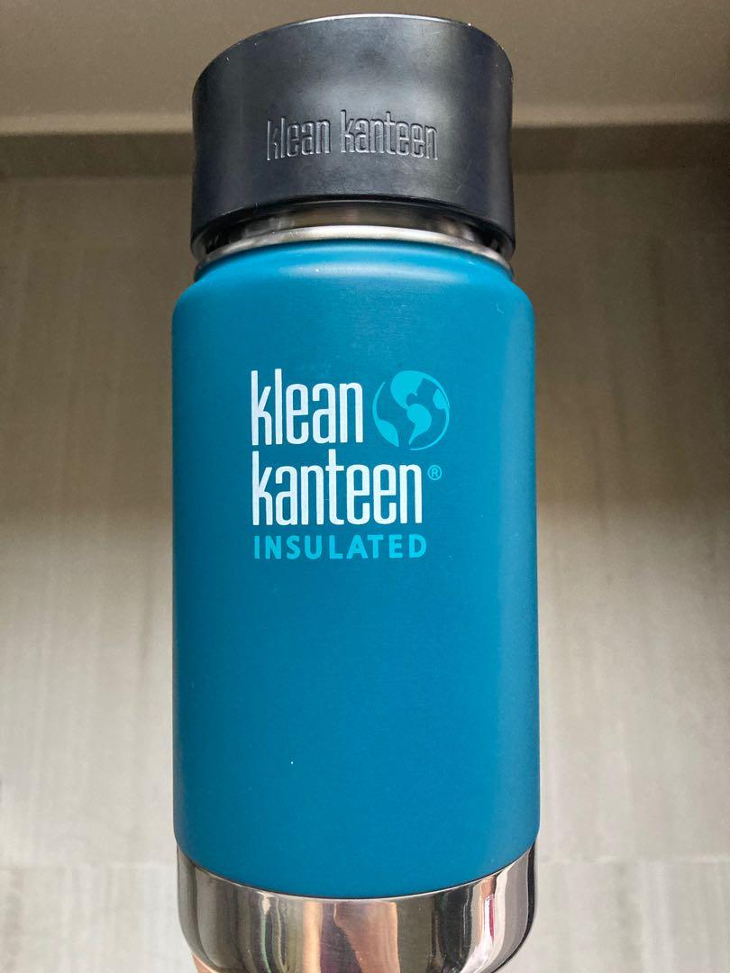 Klean Kanteen Wide Double Wall Vacuum Insulated Stainless Steel Coffee Mug Tumbler with Leak Proof Caf Cap 2.0 12 ounce