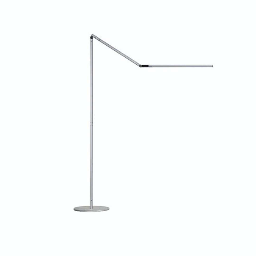 Koncept ZBar LED Floor Lamp Silver, Furniture & Home Living