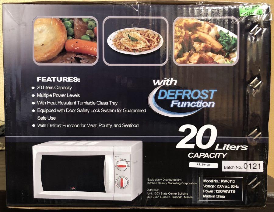 Microwave Oven 20L (KW-3113) – Kyowa