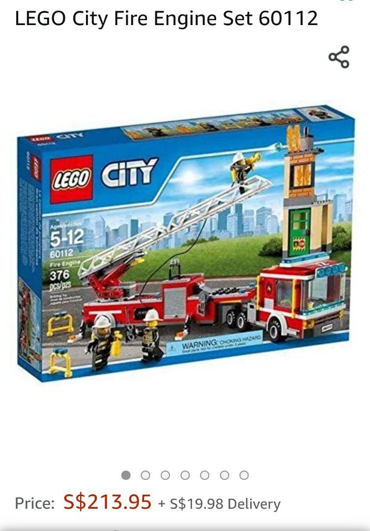 Lego fire engine 60112 clearance