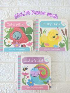 Little Me Finger Puppet-Fluffy Duck, Caterpillar and Líttle Snail