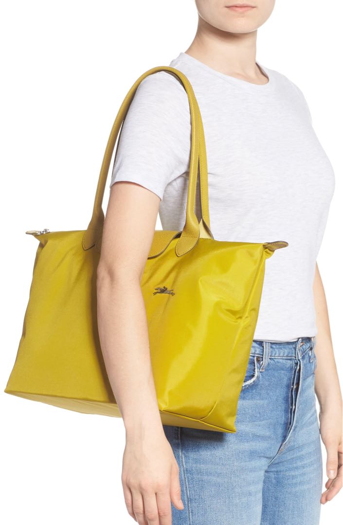 Longchamp Le Pliage Club yellow Women s Fashion Bags Wallets Purses Pouches on Carousell