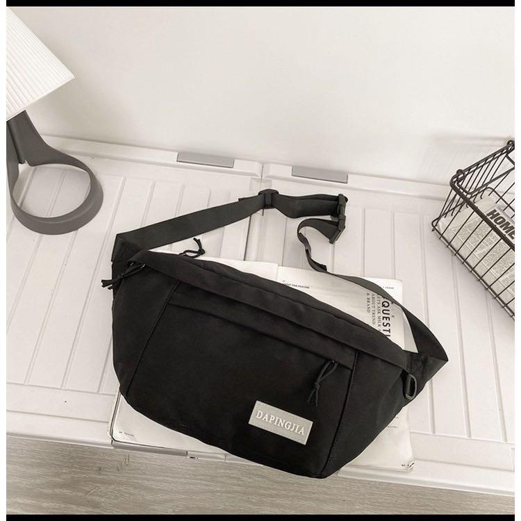 Men big capacity chest bag waist bag pouch