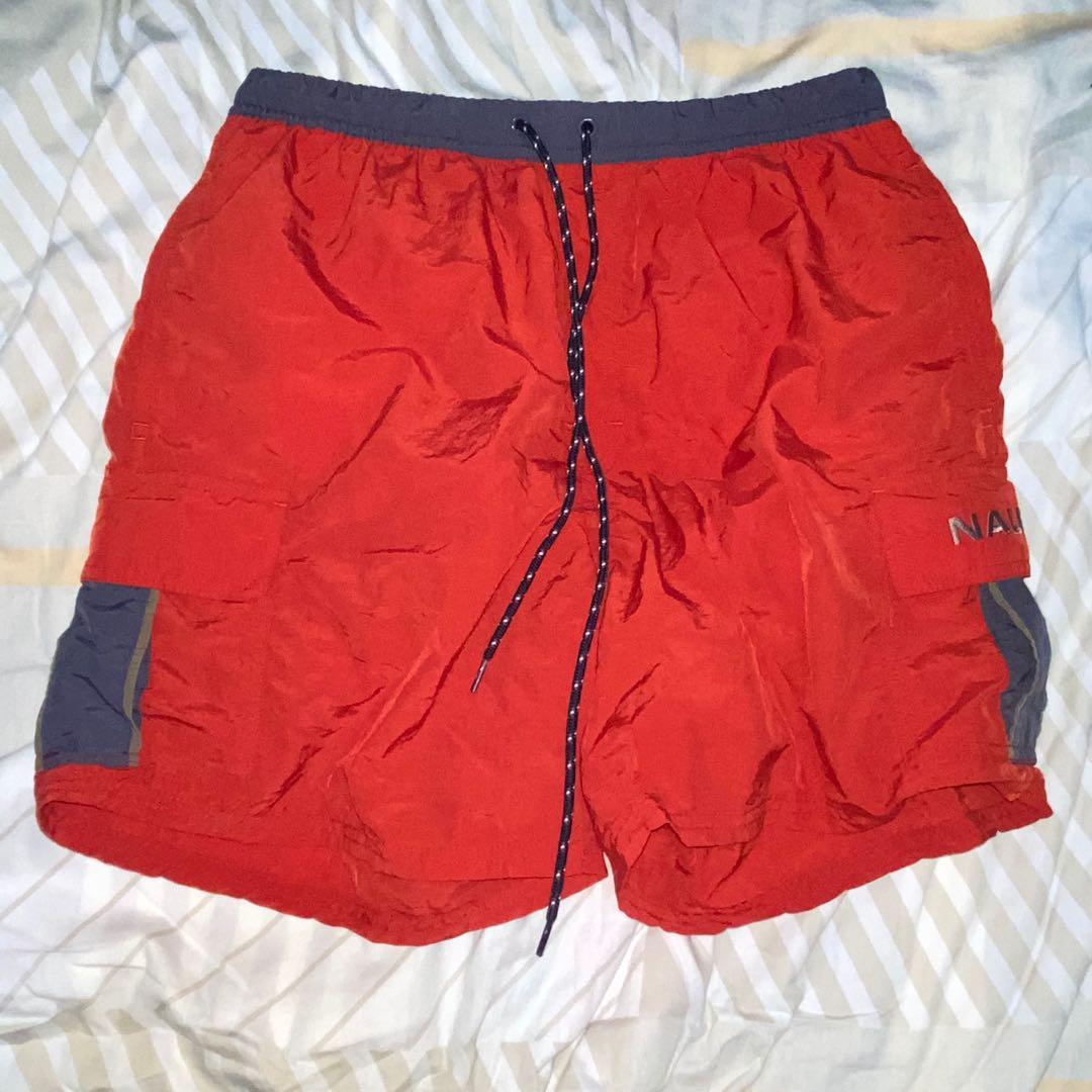 Red online nautica shorts