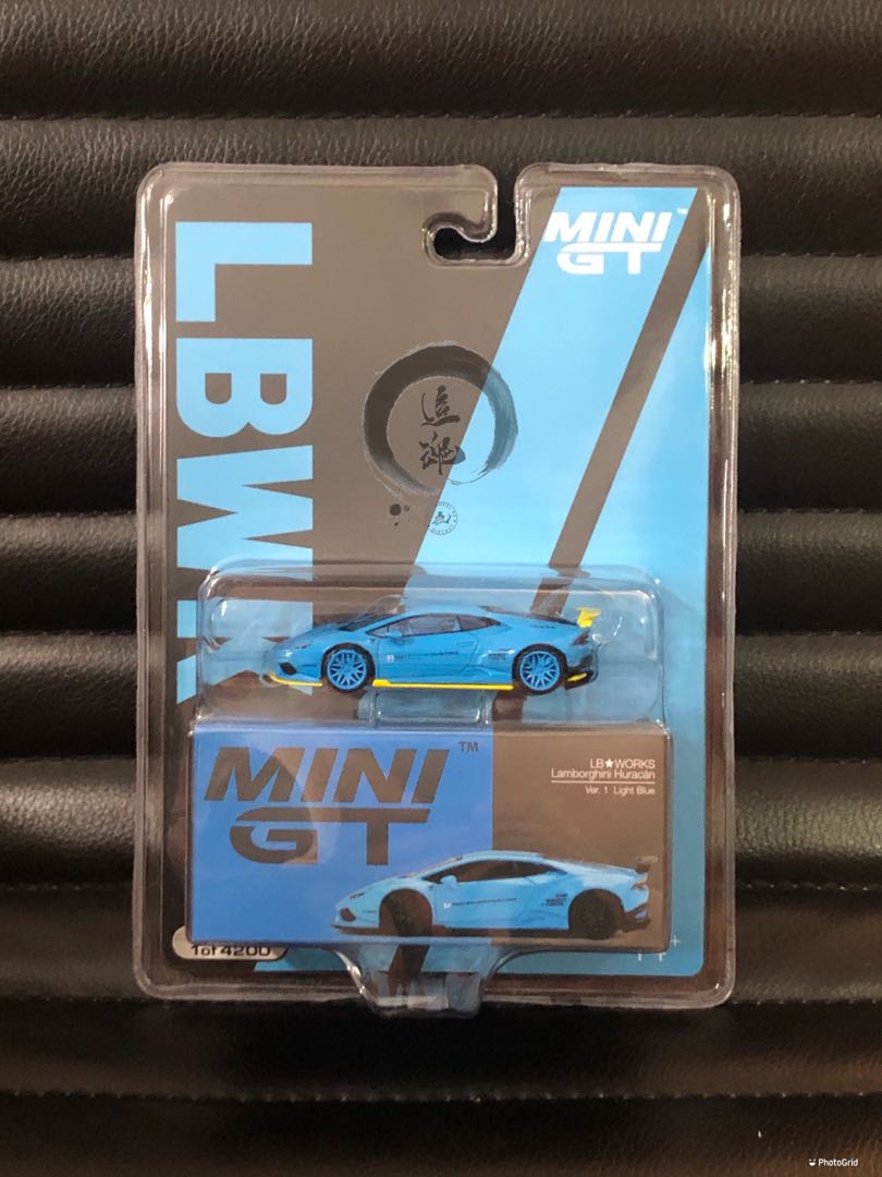 Mini GT Chase LAMBORGHINI HURACAN VER. 1 LB WORKS BLUE 1/64 