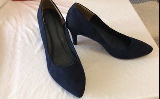Navy high heels 藍色高踭鞋 OL Grad din64245833876226110