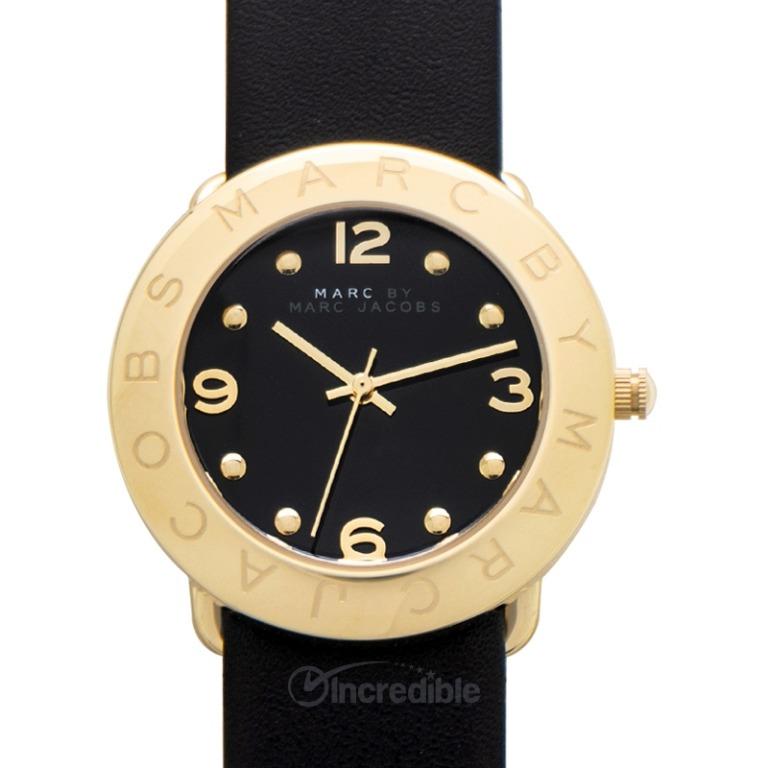 NEW Marc By Marc Jacobs Amy Quartz Black Dial Ladies Watch MBM1154