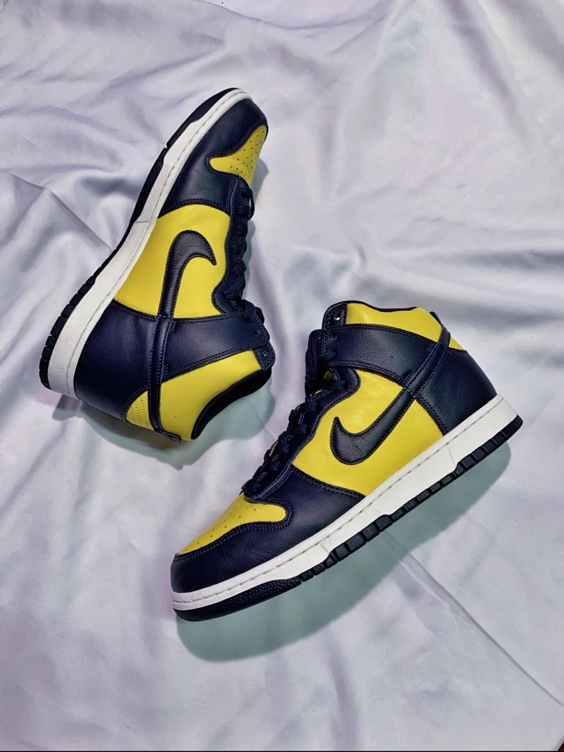 Nike Dunk High Michigan （密西根）滑板鞋, 他的時尚, 鞋, 運動鞋在