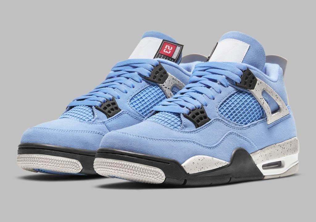 On Hand Air Jordan 4 Retro University Blue Us9 Men S Fashion Footwear Sneakers On Carousell