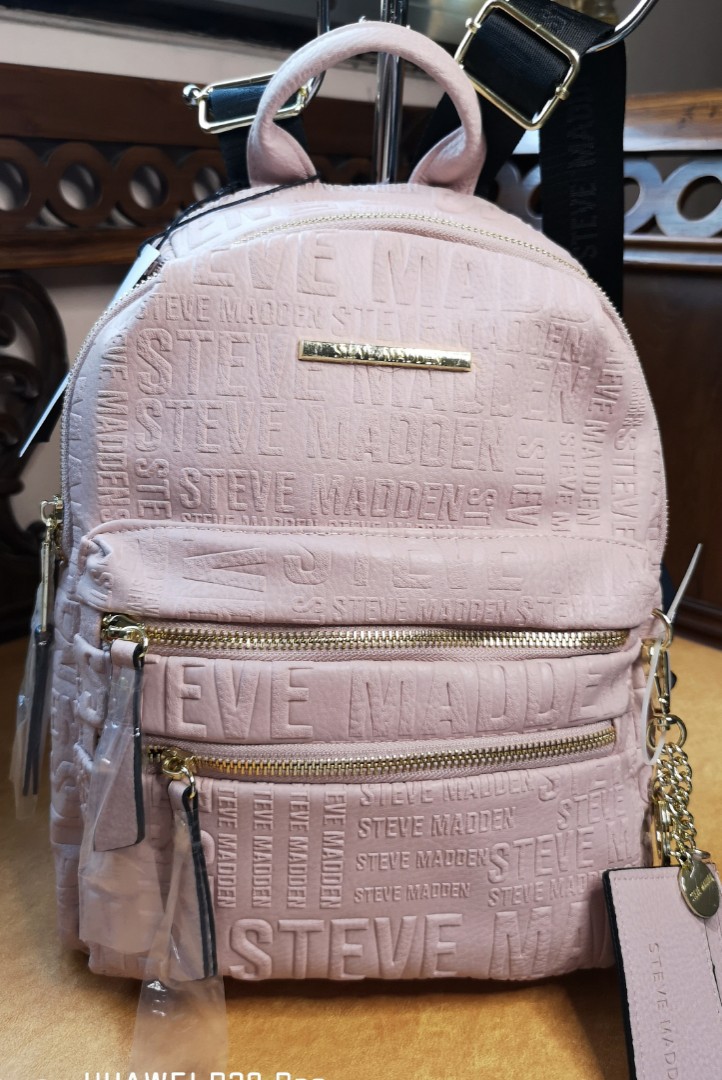 Original Steve Madden Leather Backpack, Women's Fashion, Bags & Wallets, on Carousell
