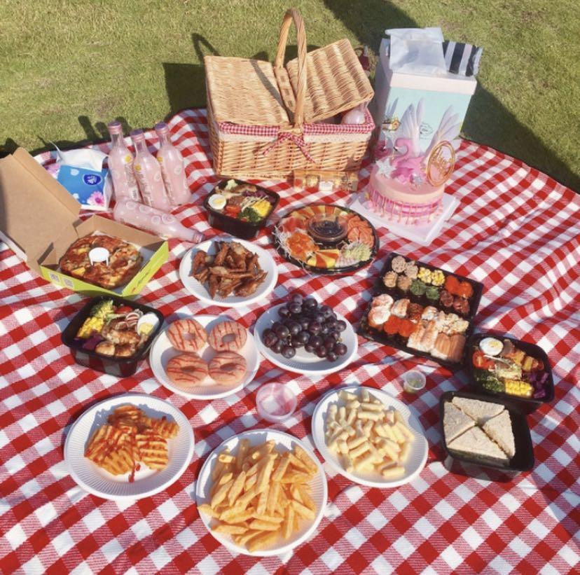 Picnic Basket( ready stock), Furniture & Home Living, Home Improvement