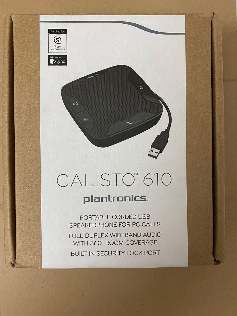 Plantronics Calisto P610-M USB Speakerphone for Skype for Business/Lync,  音響器材, 可攜式音響設備- Carousell