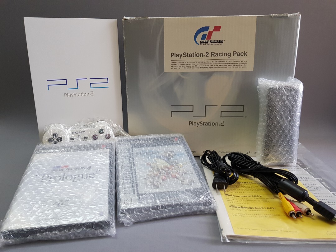 💥💥PLAYSTATION 2 RACING PACK CERAMIC WHITE JAPAN CONSOLE NTSC-J💥💥