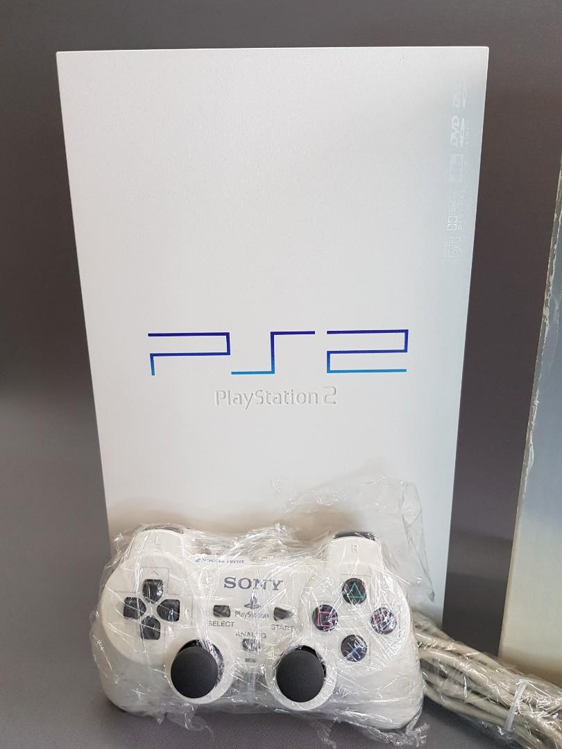 SONY PS2 PlayStation 2 SCPH-55000 White Console Set Japanese NTSC-J Japan  Good
