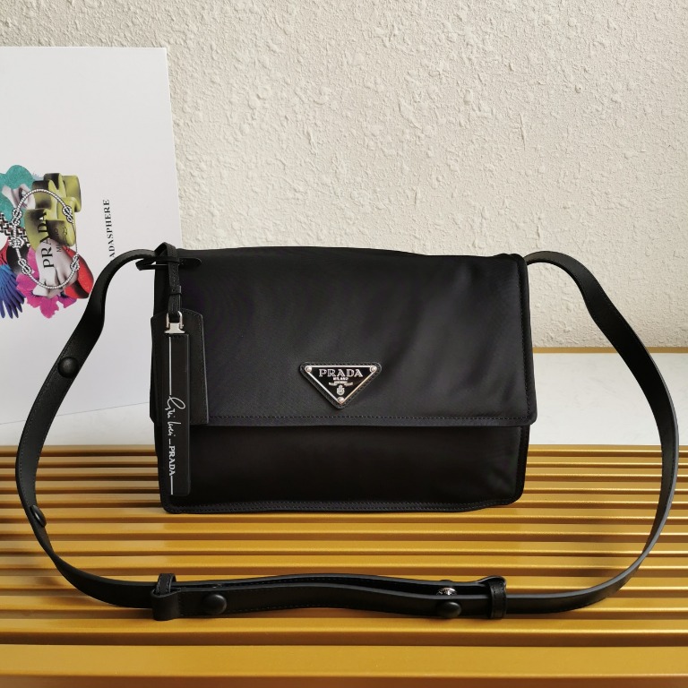 Prada medium sales padded nylon clutch