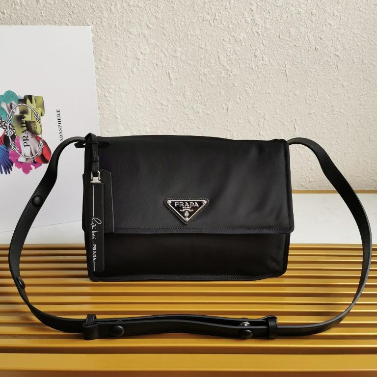 PRADA Medium padded nylon shoulder bag, Luxury, Bags & Wallets on Carousell