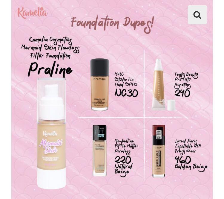 praline MINI MERMAID SKIN KAMELIA COSMETICS