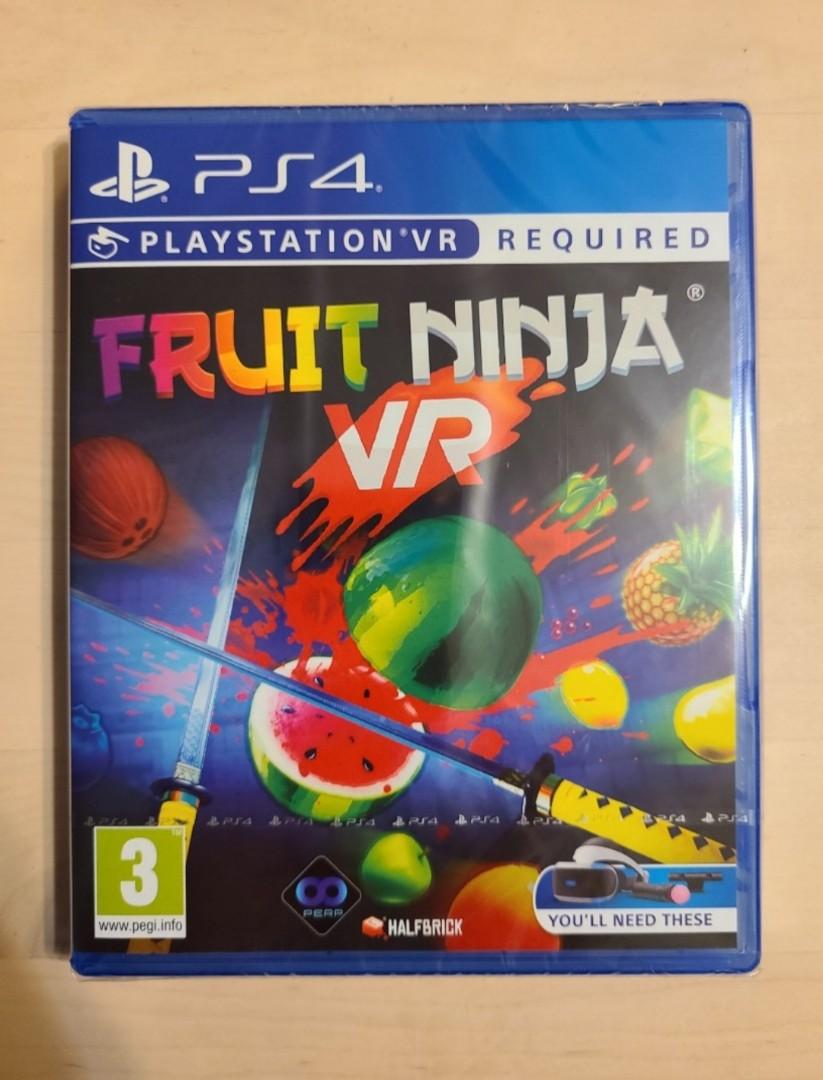 PS4 VR Fruit Ninja, 電子遊戲, PlayStation - Carousell