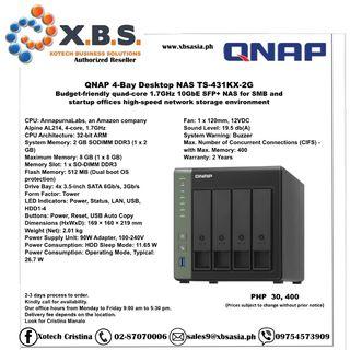 QNAP 4-Bay Desktop NAS TS-431KX-2G