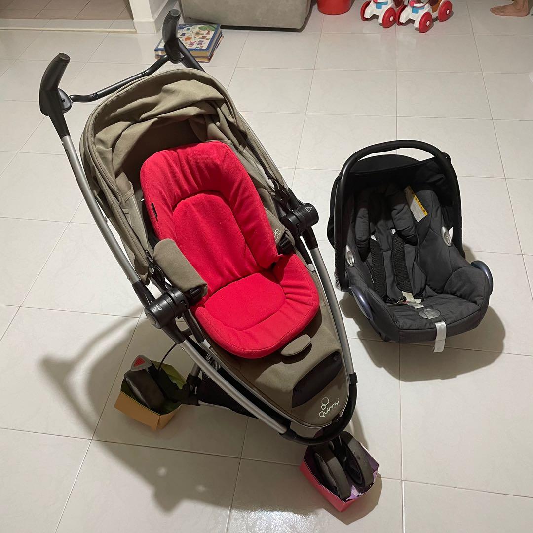Quinny Zapp Xtra 2 Stroller with Seat Reducer and Maxi Cosi Car Seat Travel System Bundle Babies Kids Going Out Car Seats on Carousell