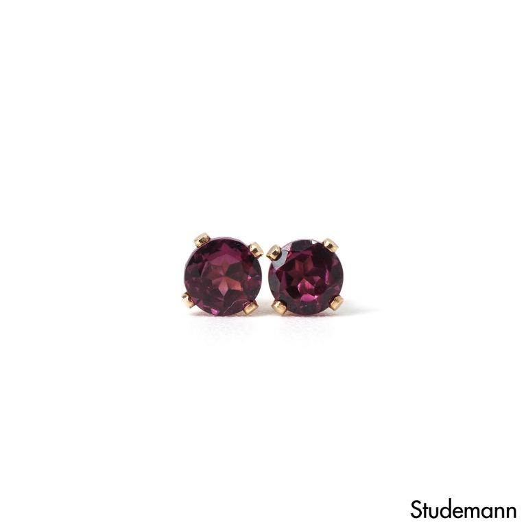Purple online garnet earrings