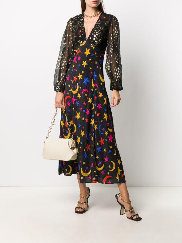 Rixo star print dress Outlet