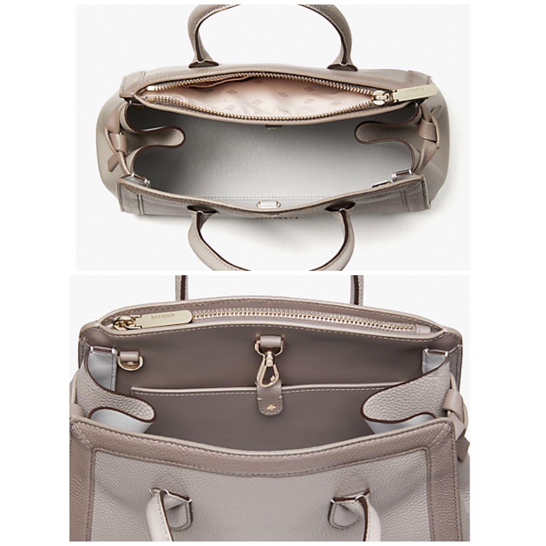 kate spade knott medium leather satchel