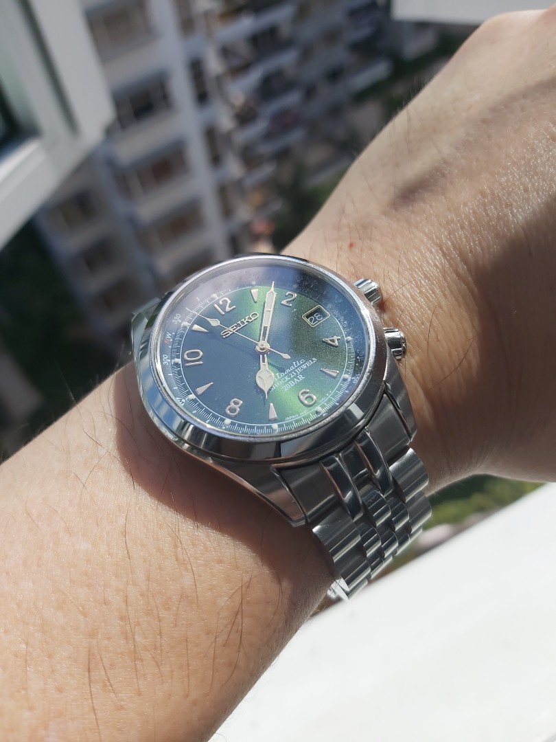 Seiko Alpinist SARB017 with Strapcode Jubilee Bracelet Automatic