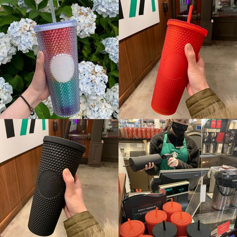 Starbucks Us Canada Matte Red Soft Touch 710Ml Venti Studded Cold Cup  Tumbler, Furniture & Home Living, Kitchenware & Tableware, Water Bottles &  Tumblers On Carousell
