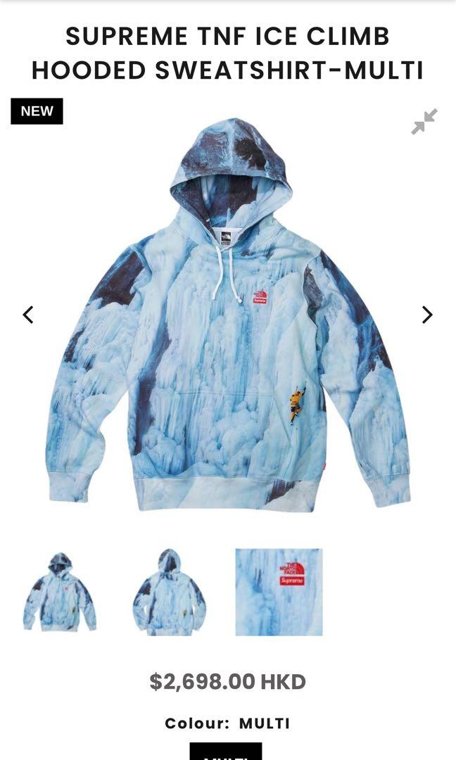 Supreme x The North Face Ice Climb Hooded Sweatshirt - Size M, 男