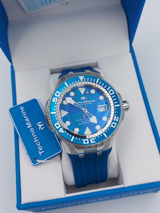 Technomarine Grand cruise automatic TM 118079 (Category: Men's Watches) located in Malabon City. Submitted by hyruwatchesandaccessories (Listing ID 1090585461, Image 1). Description: CLERANCE SALE‼️ Technomarine Grand cruise automatic TM 118079 ❤️Now: Php 8100 free shipping ❤️Before:Php 9k 📌Mall price:30k ⌚️47mm 💯original 💳COD available ✔️box ✔️tag ✔️warranty card FB page: https://m.facebook.com/hyruwatchesandaccessories/ Instagram: https://ww