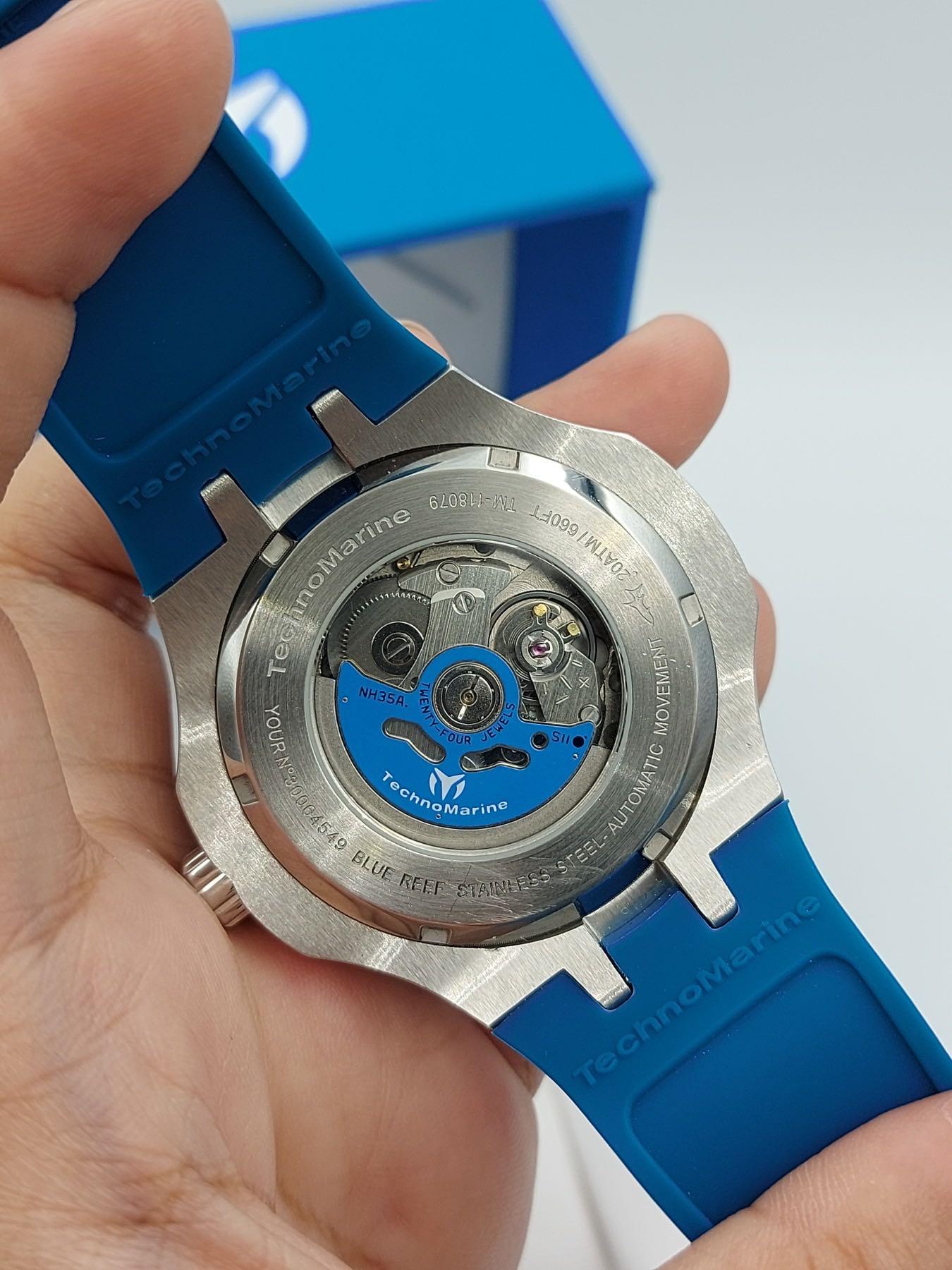 Technomarine Grand cruise automatic TM 118079 (Category: Men's Watches) located in Malabon City. Submitted by hyruwatchesandaccessories (Listing ID 1090585461, Image 3). Description: CLERANCE SALE‼️ Technomarine Grand cruise automatic TM 118079 ❤️Now: Php 8100 free shipping ❤️Before:Php 9k 📌Mall price:30k ⌚️47mm 💯original 💳COD available ✔️box ✔️tag ✔️warranty card FB page: https://m.facebook.com/hyruwatchesandaccessories/ Instagram: https://ww