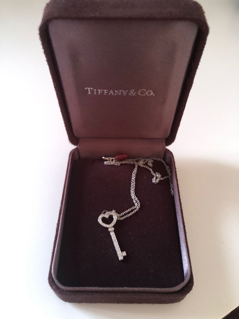 Co Heart Pendant Necklace with Diamonds 