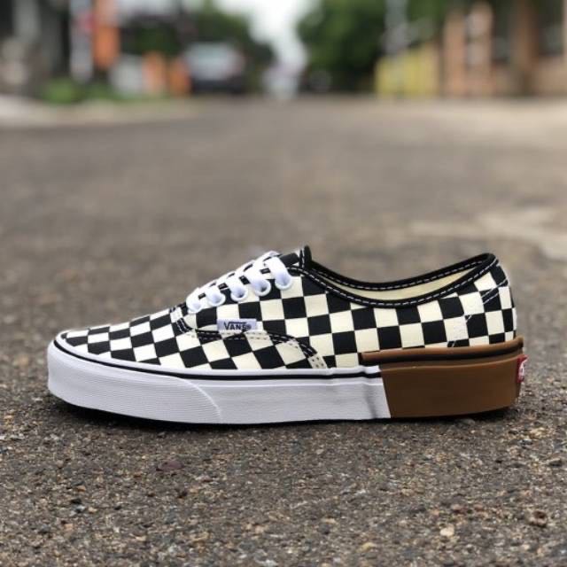 vans checkered gum block