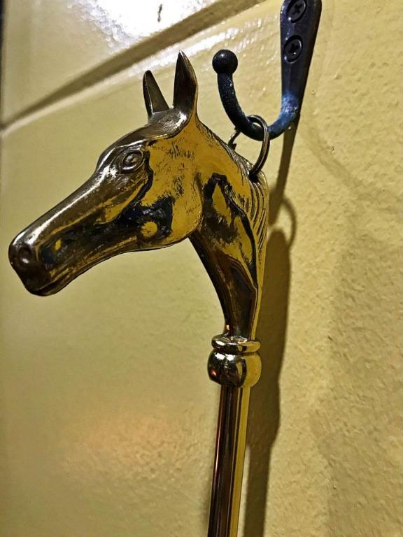Vintage Horse Head Brass Shoe Horn