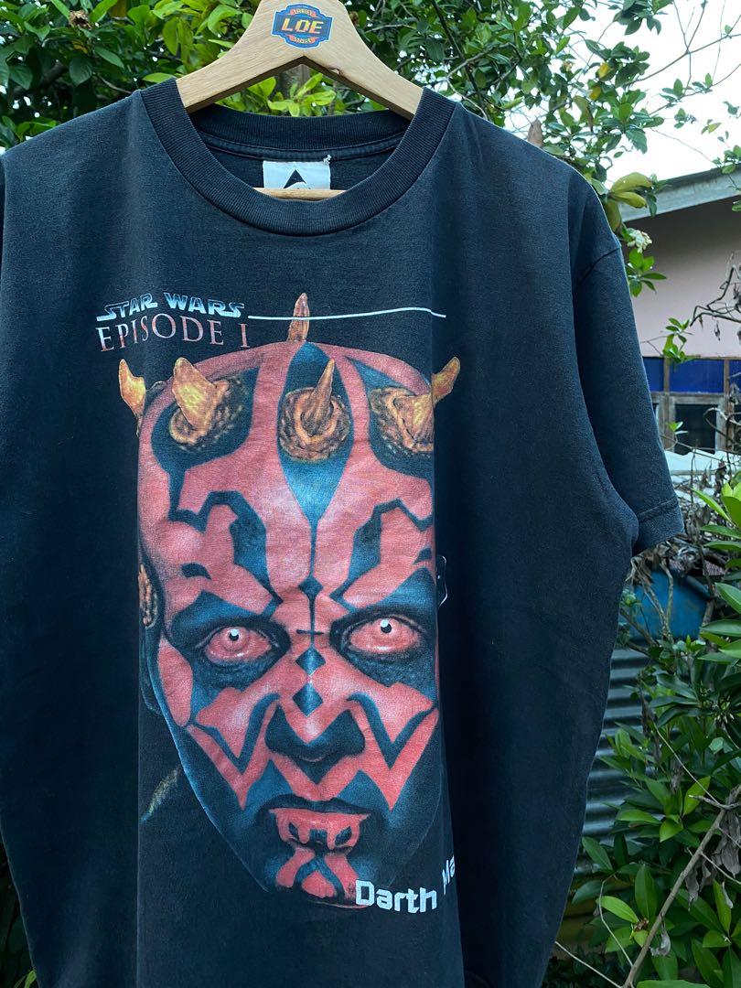 Vintage Star Wars Episode 1 Darth Maul The Phantom Menace T Shirt Movie Cartoo Band